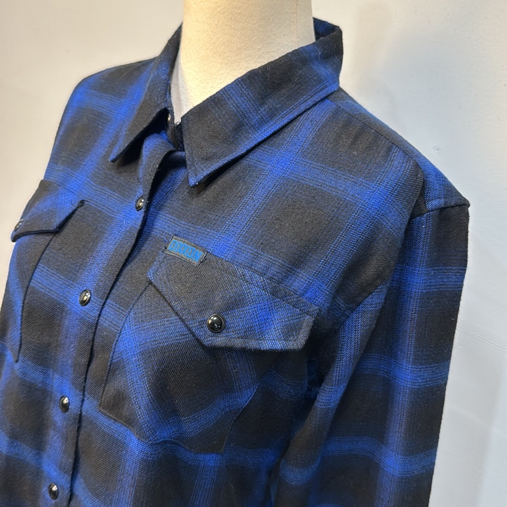 Dixxon flannel company snap button shirt women’s sz M - Picture 2 of 15